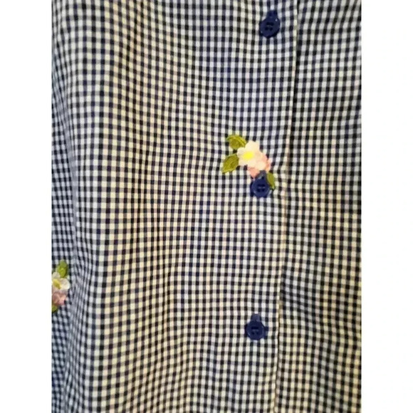 Collective Concepts Plaid Open Back Blouse - Picture 4 of 6